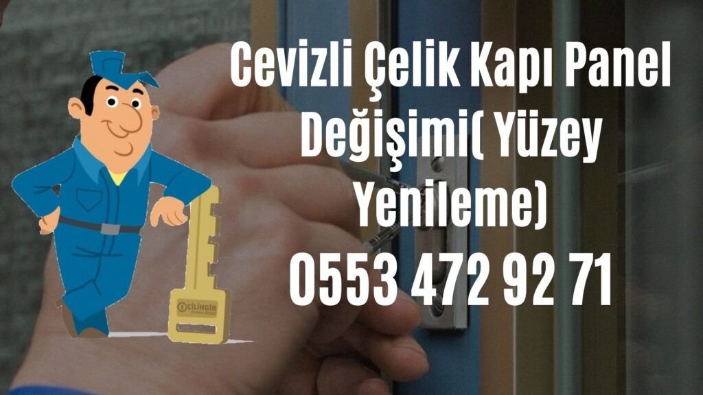 Cevizli Çelik Kapı Panel Değişimi( Yüzey Yenileme)